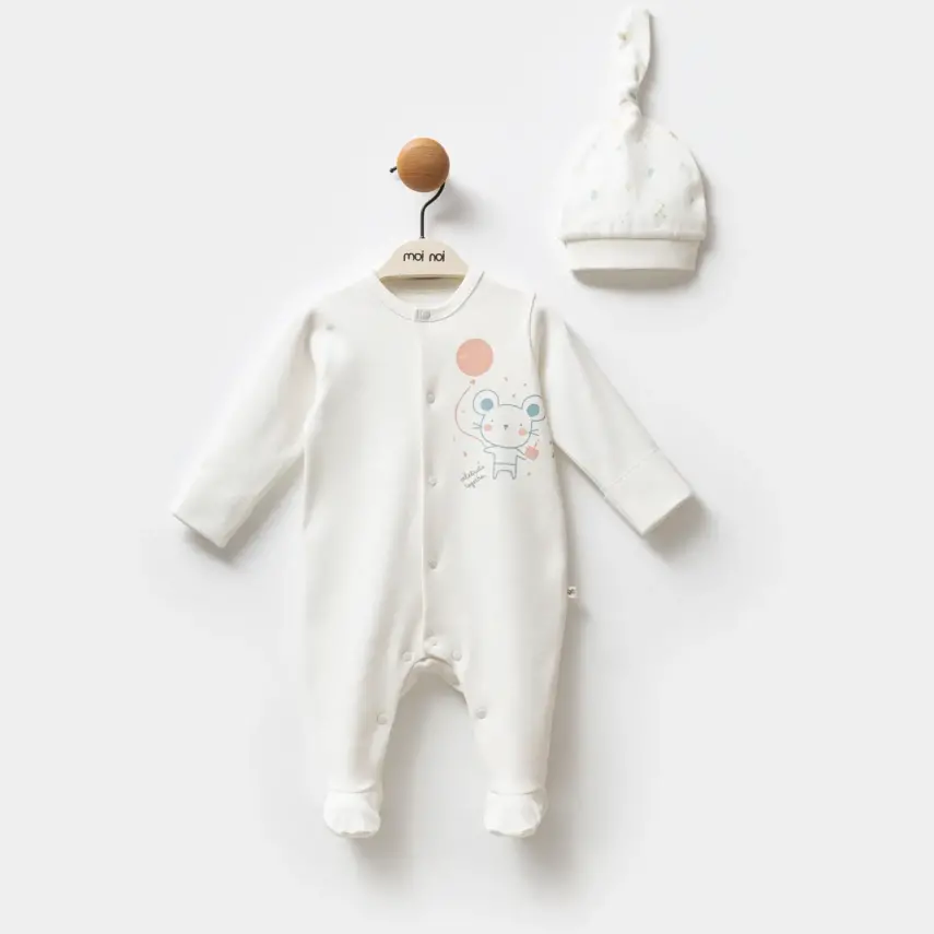Moi Noi Bebek Tulum Takımı 3Lü Balon Unisex - 2