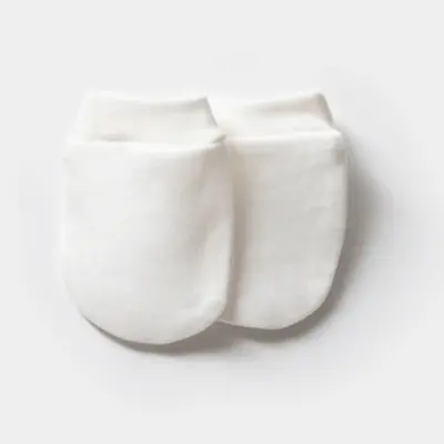 Moi Noi Bebek Yenidoğan Eldiven 2Li Haki Unisex - 3