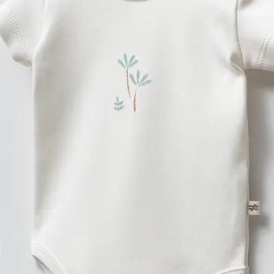 Moi Noi Body li Şapkalı Erkek Bebek Tulum Palmiye Desenli - 5
