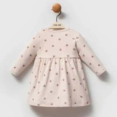 Moi Noi Elbise Flowers Mürdüm (1)