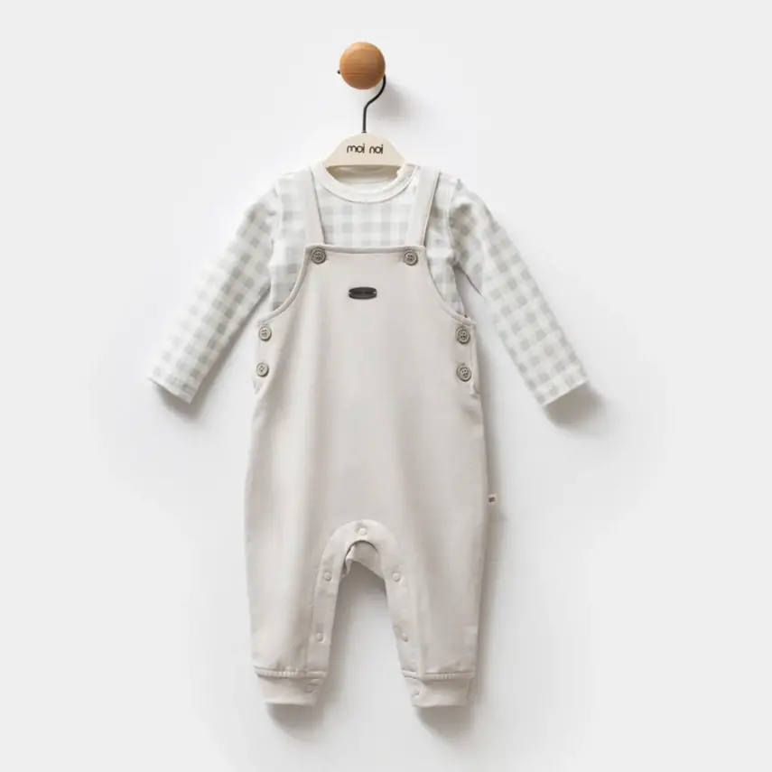 Moi Noi Erkek Bebek Salopet Ekose - 5