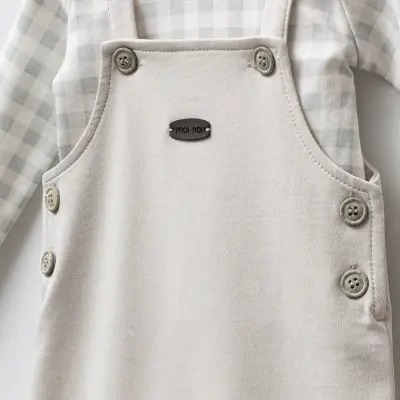 Moi Noi Erkek Bebek Salopet Ekose - 6