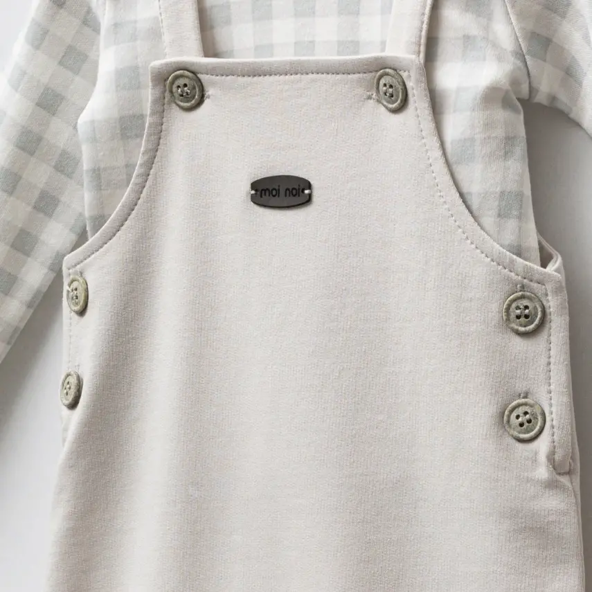 Moi Noi Erkek Bebek Salopet Ekose - 6