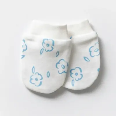 Moi Noi Erkek Bebek Yenidoğan Eldiven 2Li Mavi (1)