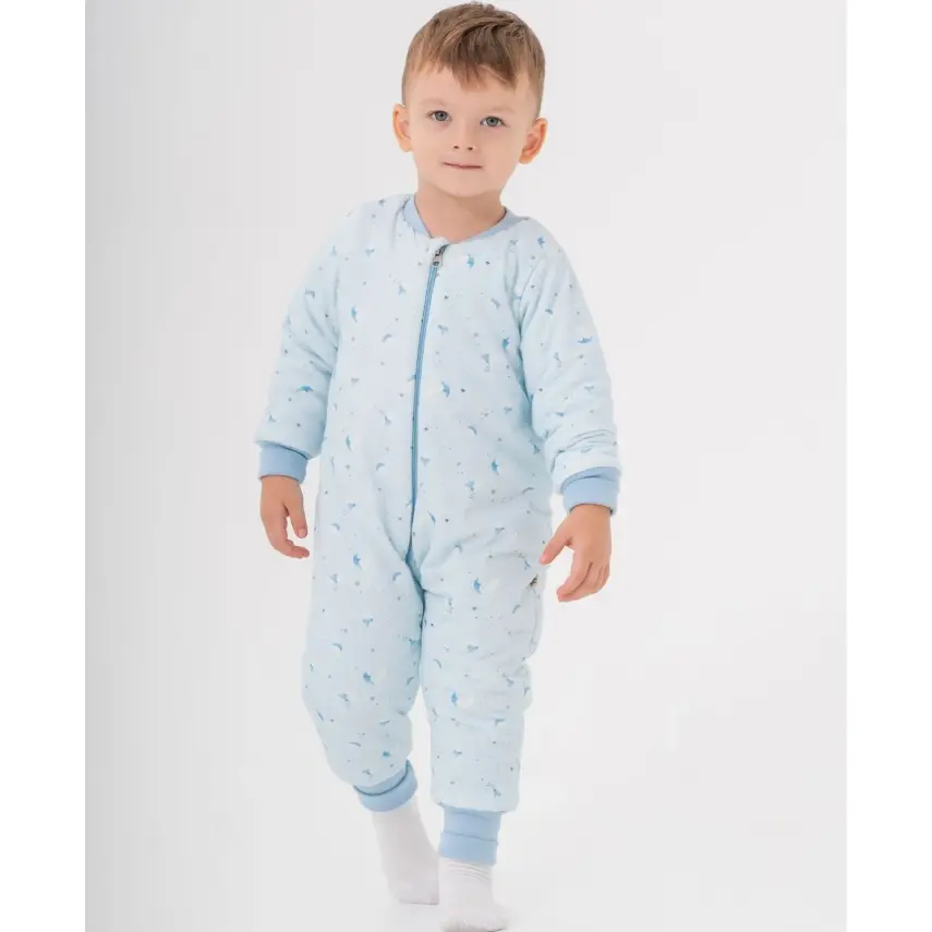 Moi Noi Fermuarlı Uzun Kollu Kışlık Bebek Çocuk Uyku Tulumu Aydede 2,5 Tog - 1