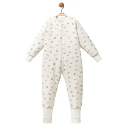 Moi Noi Fermuarlı Uzun Kollu Kışlık Bebek Çocuk Uyku Tulumu Dino 2,5 Tog - 1