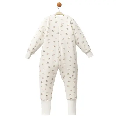 Moi Noi Fermuarlı Uzun Kollu Kışlık Bebek Çocuk Uyku Tulumu Dino 2,5 Tog - 2