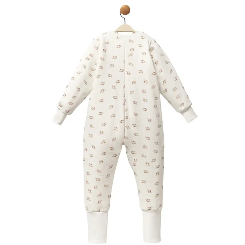 Moi Noi Fermuarlı Uzun Kollu Kışlık Bebek Çocuk Uyku Tulumu Dino 2,5 Tog - 6