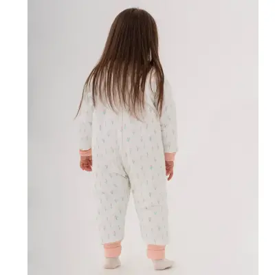 Moi Noi Fermuarlı Uzun Kollu Kışlık Bebek Çocuk Uyku Tulumu Lale 2,5 Tog - 6