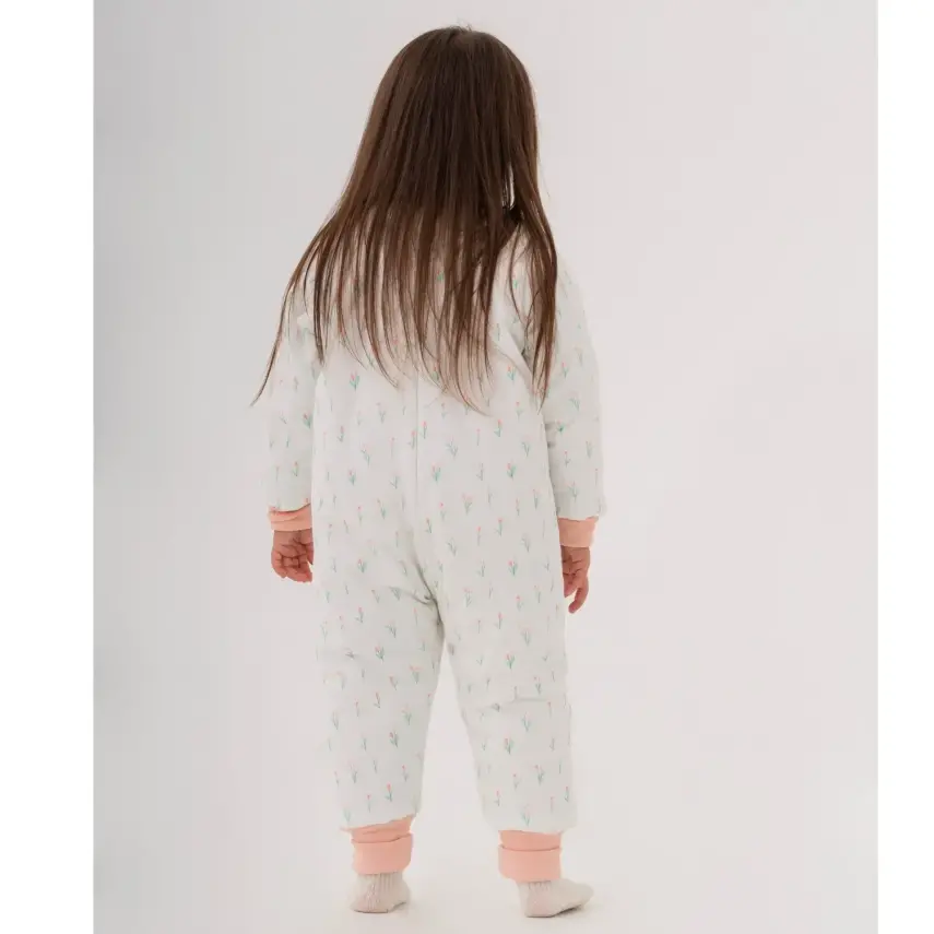 Moi Noi Fermuarlı Uzun Kollu Kışlık Bebek Çocuk Uyku Tulumu Lale 2,5 Tog - 6