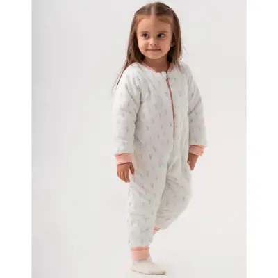 Moi Noi Fermuarlı Uzun Kollu Kışlık Bebek Çocuk Uyku Tulumu Lale 2,5 Tog (1)