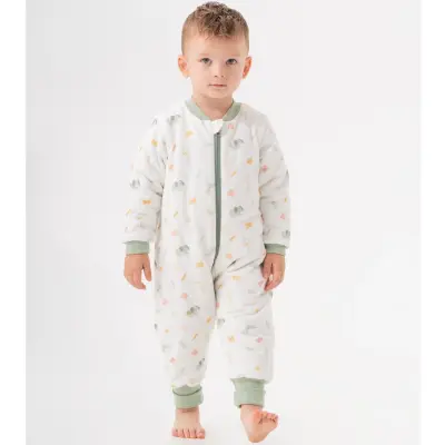 Moi Noi Fermuarlı Uzun Kollu Kışlık Bebek Çocuk Uyku Tulumu Safari 2,5 Tog - 6