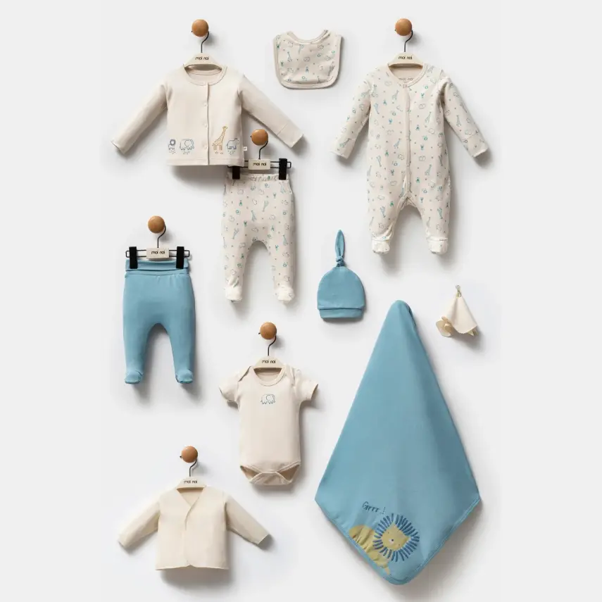 Moi Noi Hastane Çıkışı 10Lu Erkek Bebek Safari Ekru - 1