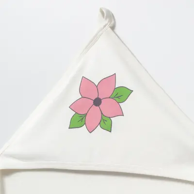 Moi Noi Havlu Baskılı Flowers Ekru - 2