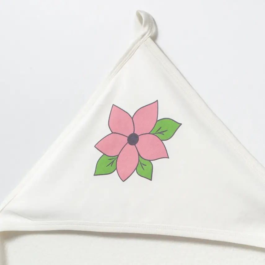 Moi Noi Havlu Baskılı Flowers Ekru - 2