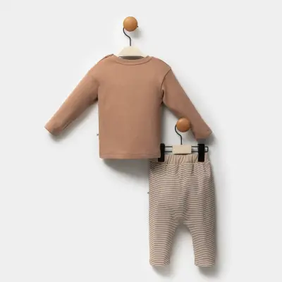 Moi Noi Kirpi Desenli Erkek Bebek 2li Takım  - 2