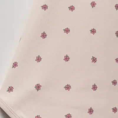 Moi Noi Kız Battaniye Desenli Flowers Mürdüm (1)
