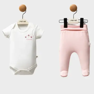 Moi Noi Kız Bebek Hastane Çıkışı 5Li Yaprak Pembe - 3