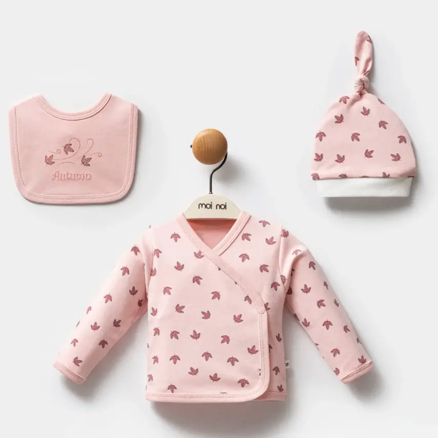 Moi Noi Kız Bebek Hastane Çıkışı 5Li Yaprak Pembe - 2