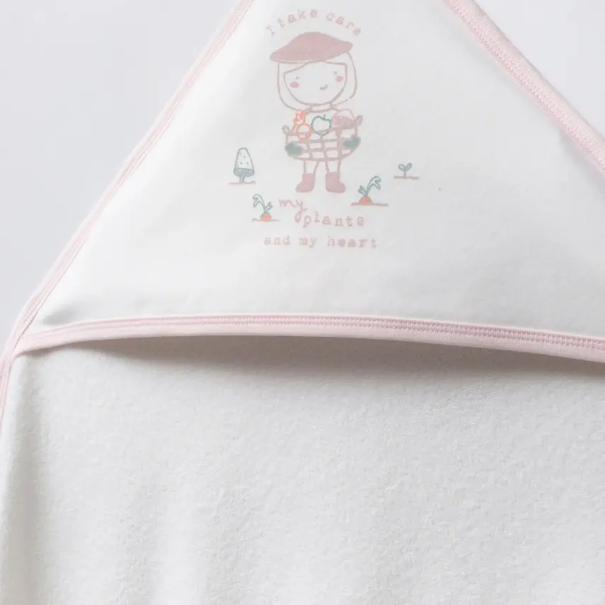 Moi Noi Mouse Baskılı Bebek Havlu Ekru Unisex - 2