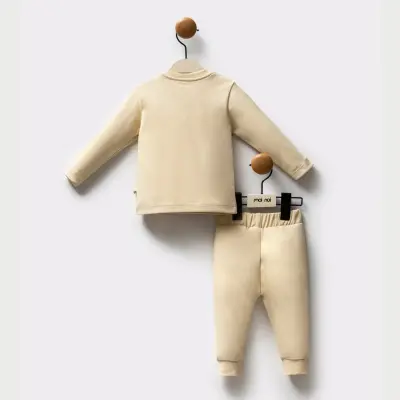 Moi Noi Organik 2li Bebek Takım Kamp Zamanı Desenli Unisex - 6