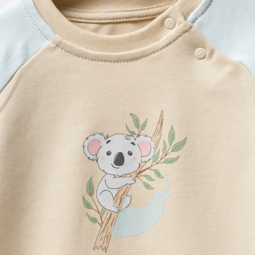 Moi Noi Organik 2Li Bebek Takım Koala Unisex - 5