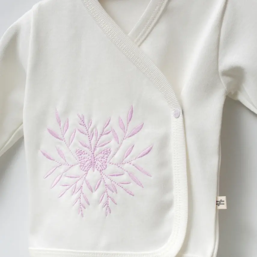 Moi Noi Organik Bebek Zıbın Takımı Kelebek Unisex - 2