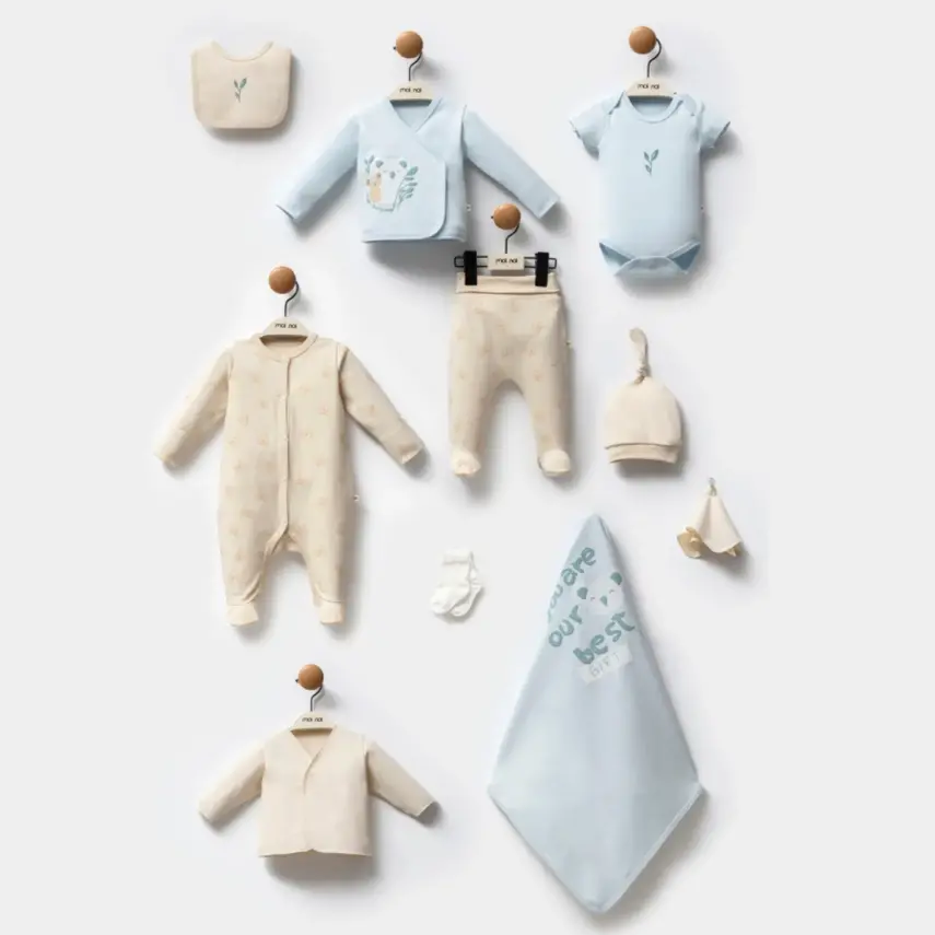 Moi Noi Organik Erkek Bebek Hastane Çıkışı 10Lu Koala - 1