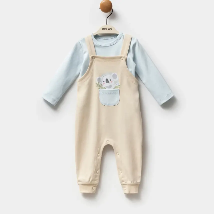 Moi Noi Organik Erkek Bebek Salopet Koala - 7