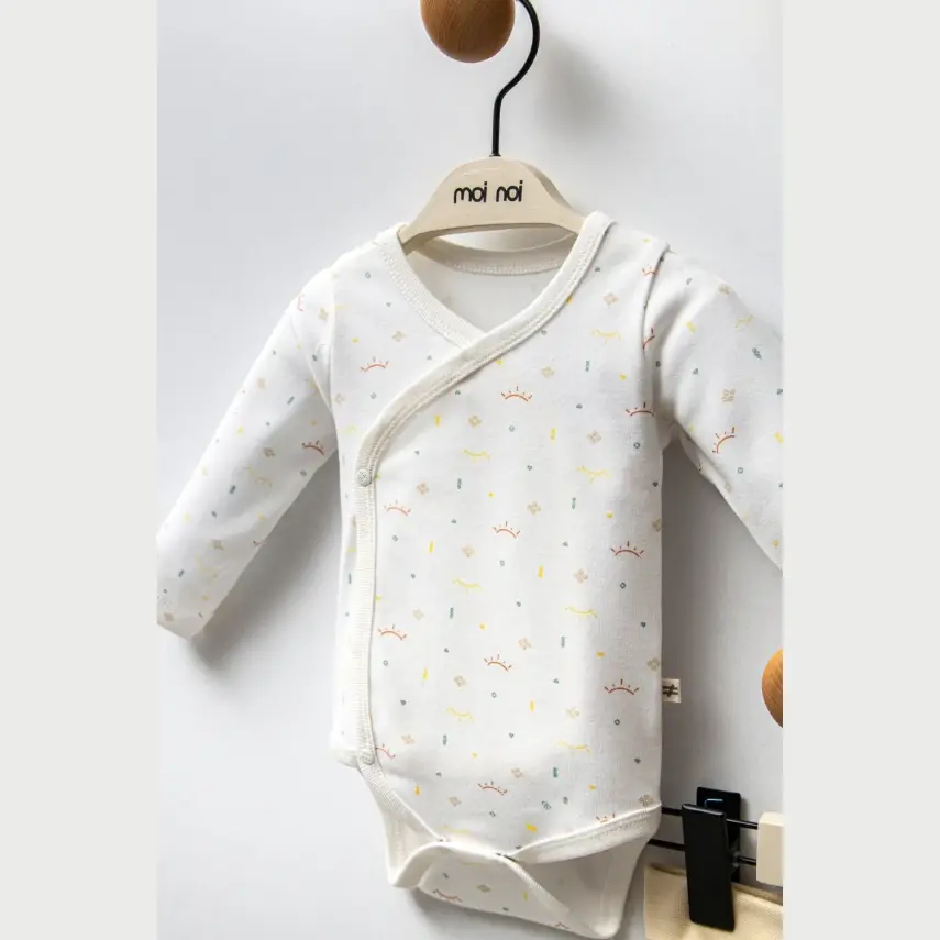 Moi Noi Şapkalı Unisex Bebek Organik Zıbın Takımı  - 2
