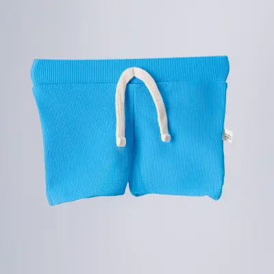 Moi Noi Şort Kız Bebek Mayo Çizgili Mavi