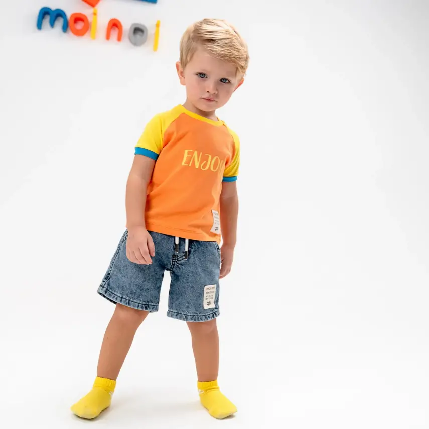Moi Noi T-Shirt Enjoy Turuncu - 2