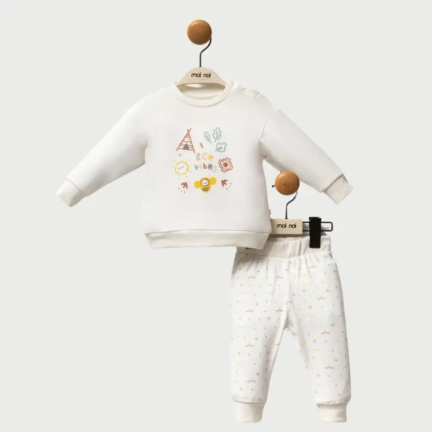Moi Noi Unisex Bebek Organik 2li Takım - 4
