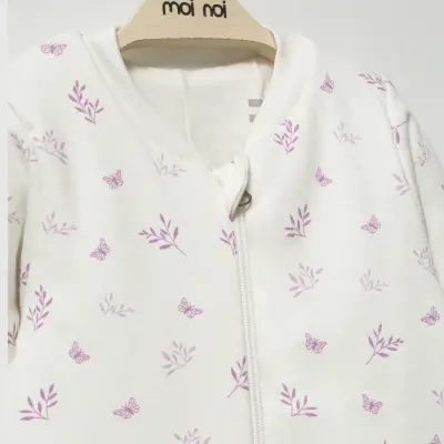 Moi Noi Uyku Tulumu Çoraplı 2,5 Tog Kelebek Desenli - 3