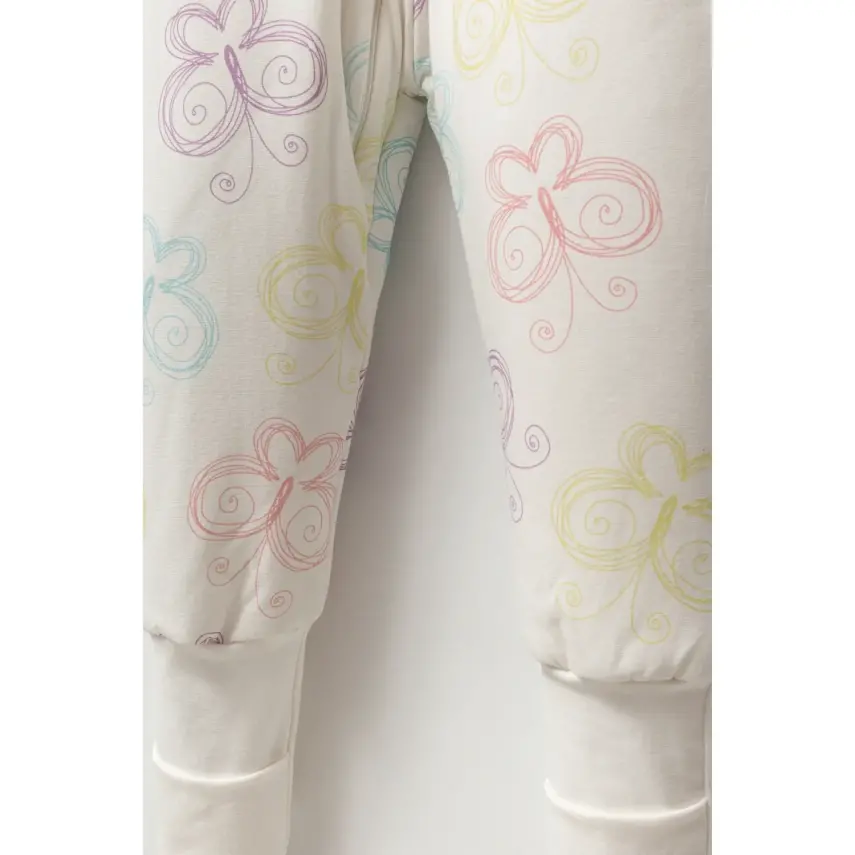 Moi Noi Uyku Tulumu Çoraplı 2,5 Tog Renkli Kelebek Desenli - 11