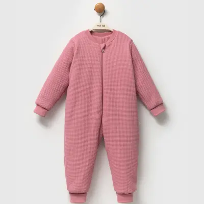 Moi Noi Uyku Tulumu Çoraplı 2,5 Tog Waffle Gül Kurusu - 3