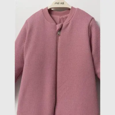 Moi Noi Uyku Tulumu Çoraplı 2,5 Tog Waffle Gül Kurusu - 4