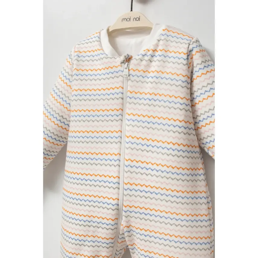 Moi Noi Uyku Tulumu Çoraplı 2,5 Tog Zigzag Desenli - 4