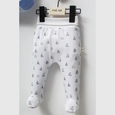 Moi Noi Zıbın Takımı 2li Captain Mavi Canlı Detay - 4