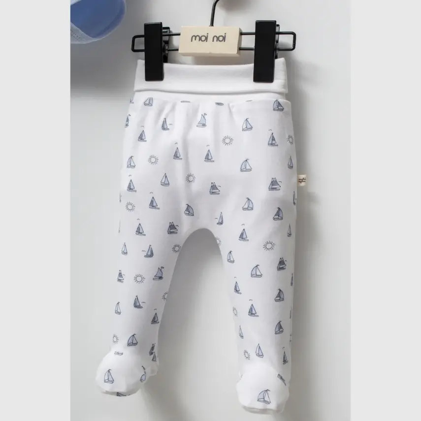 Moi Noi Zıbın Takımı 2li Captain Mavi Canlı Detay - 4