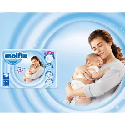 Molfix Bebek Bezi 1 Beden Yenidoğan 2-5 Kg 82li Fırsat Paketi - 10