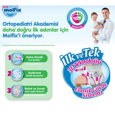 Molfix Bebek Bezi 3D 5 Beden Junior 11-18 Kg Ultra Fırsat Paketi 234lü - 8