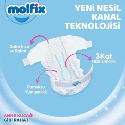 Molfix Bebek Bezi 5 Beden Junior 11-18 Kg 100lü Mega Paket - 3