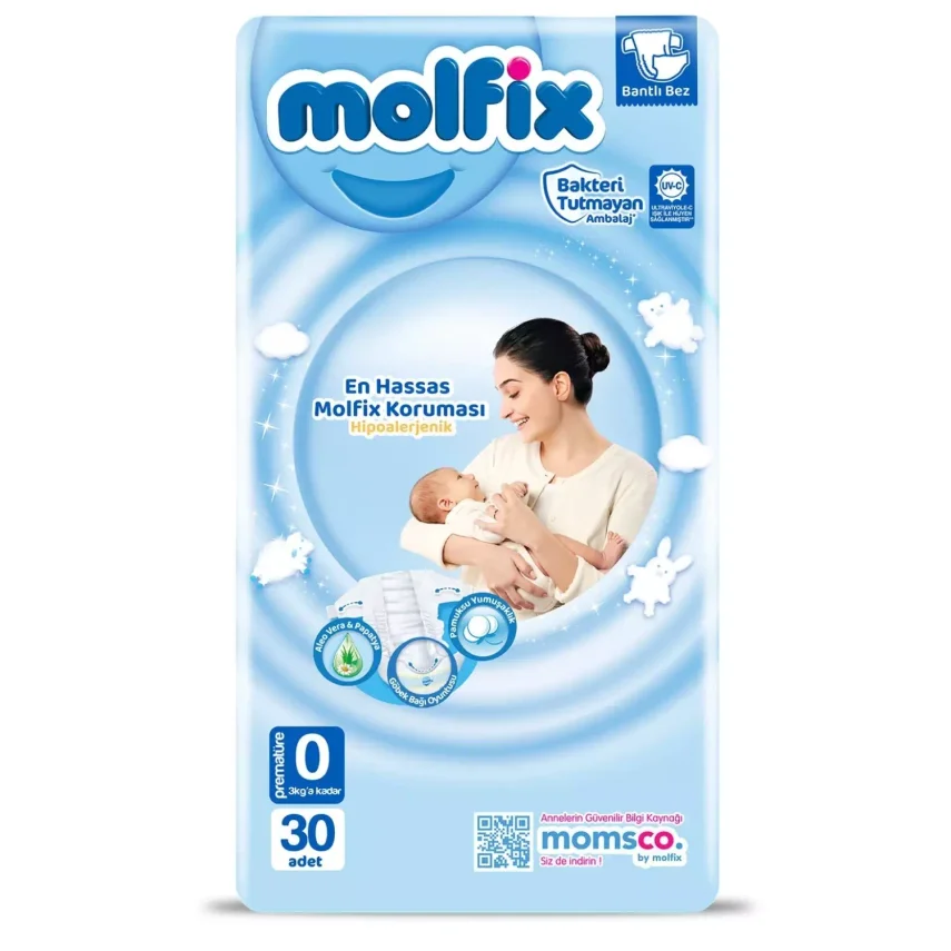 Molfix Bebek Bezi Prematüre 0-3 Kg 30lu - 1