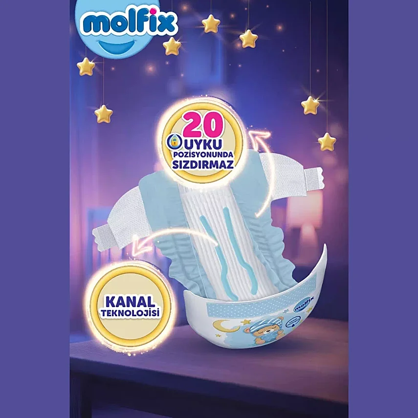 Molfix Bebek Bezi Tatlı Rüyalar 4 Beden 76 Adet - 3