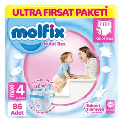 Molfix Külot Bebek Bezi 4 Beden Maxi 86lı Ultra Fırsat Paketi - 6