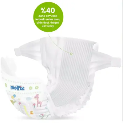 Molfix Pure&Soft Bebek Bezi 3 Beden Midi 98Li Ultra Avantaj Paketi - 12