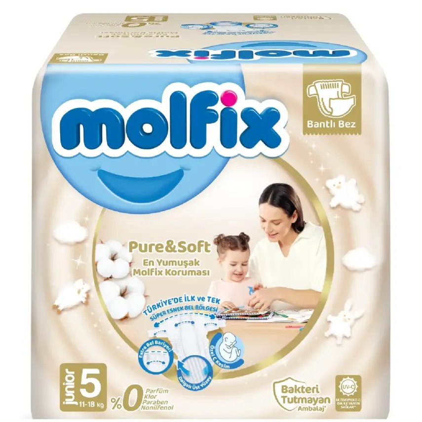 Molfix Pure&Soft Bebek Bezi 5 Beden Junior 66Lı Ultra Avantaj Paketi - 2