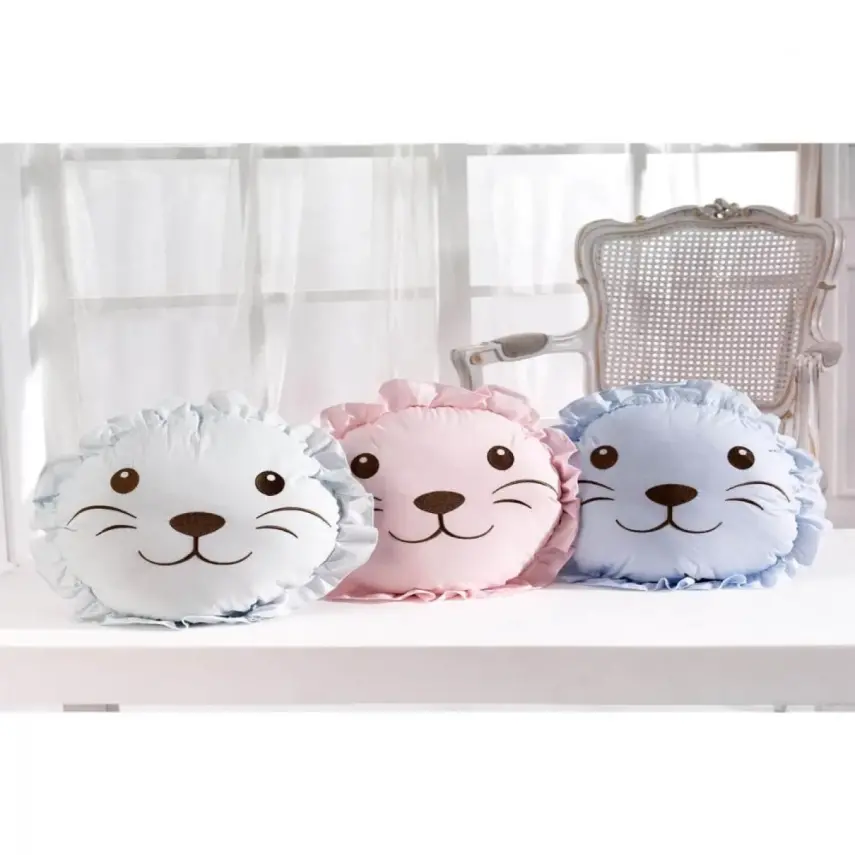 Momishop Bebek Dekoratif Yastık Aslan Pembe - 1