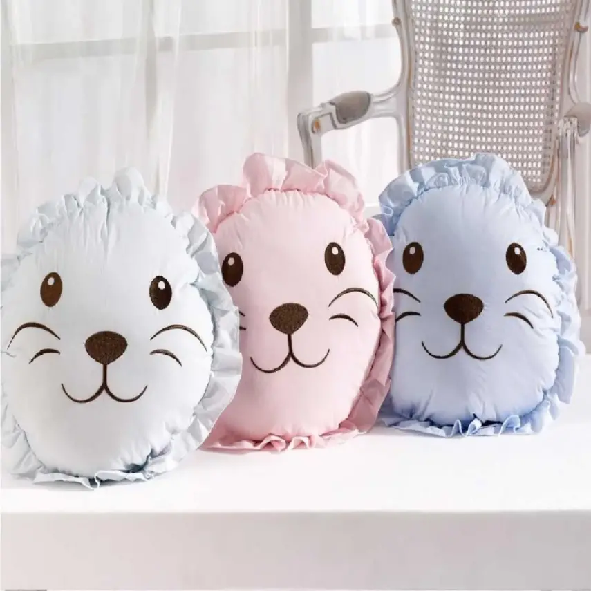 Momishop Bebek Dekoratif Yastık Aslan Yeşil - 1